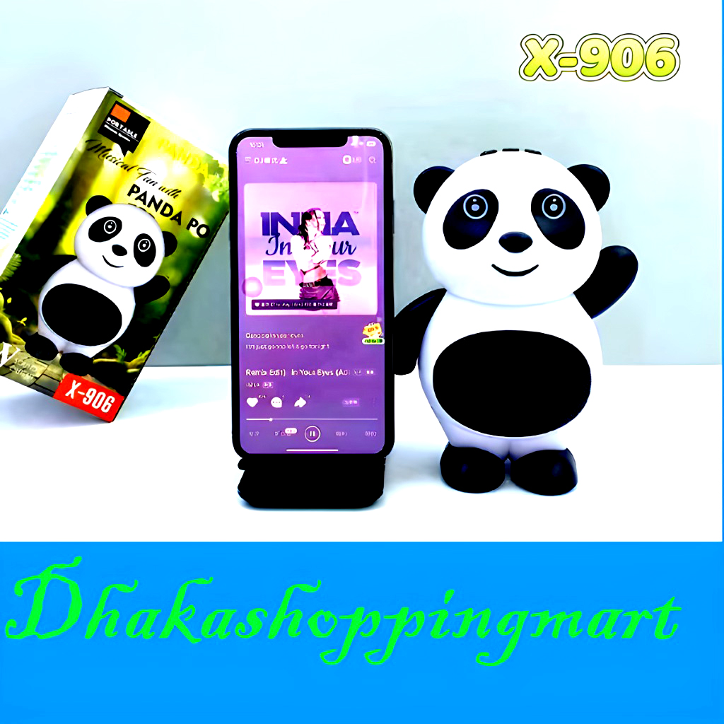 2025 New Arrival X-906 Panda Cute Mini Speaker Electronic Gadgets Wireless Blue Tooth Speaker for Kids Children's Cartoon